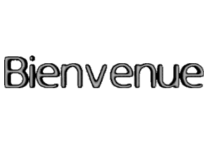 Gif animé bienvenue noir